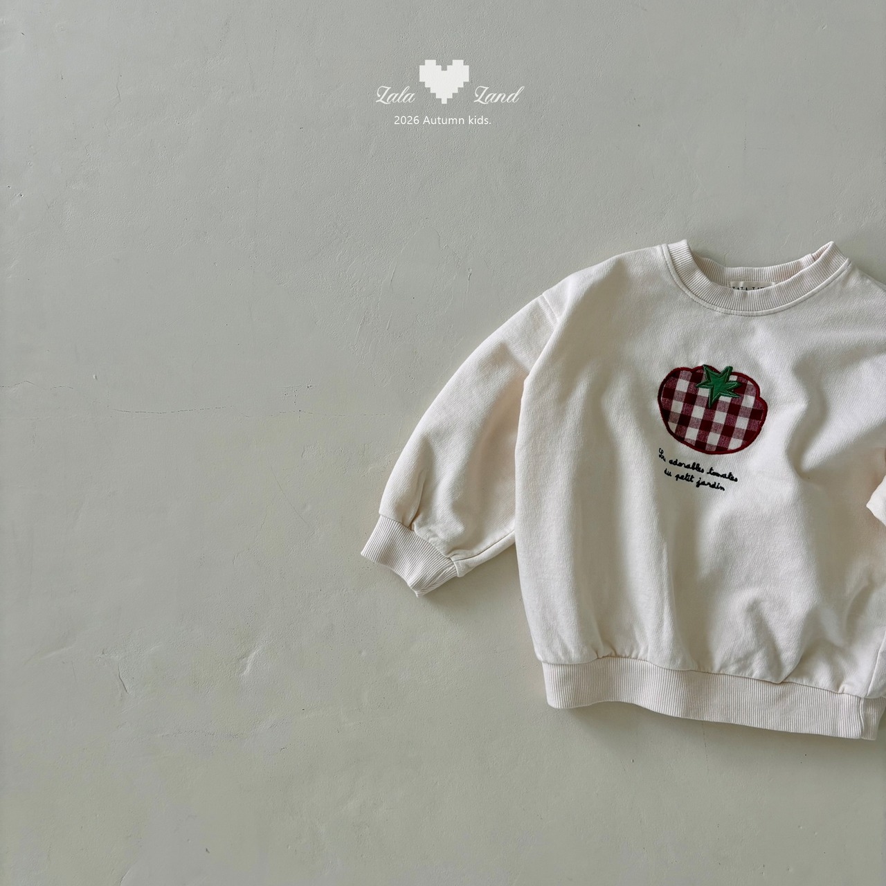 韓国子供服 / LALALAND / 26Autumn / トマト スウェット / 秋服 / キッズ *XS~XL*