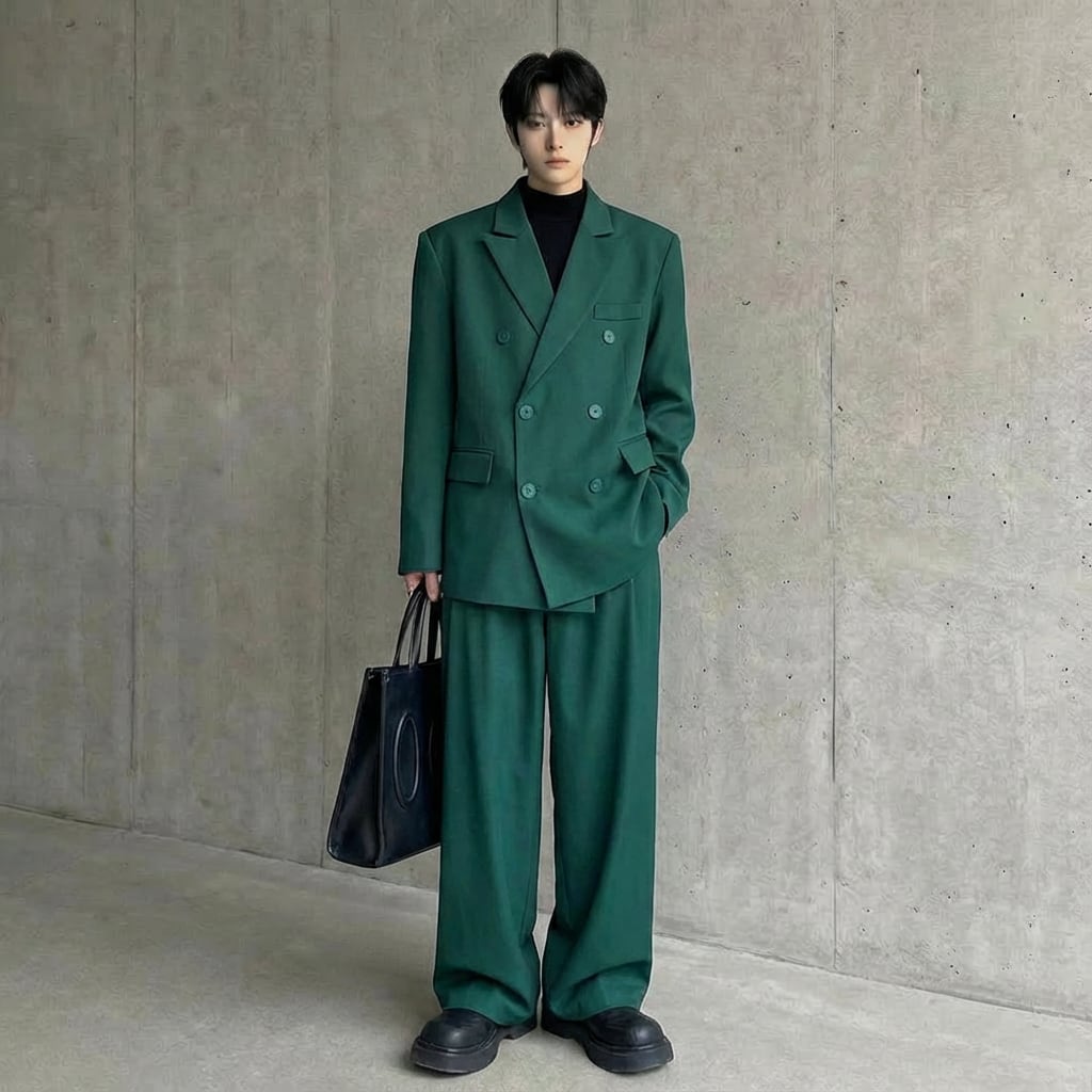ルーズシルエット ダブルブレストスーツ セットアップ D10729 | Pay ID