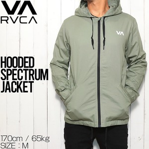 ジップジャケット コットンジャケット RVCA ルーカ HOODED SPECTRUM JACKET AVYJK00159L