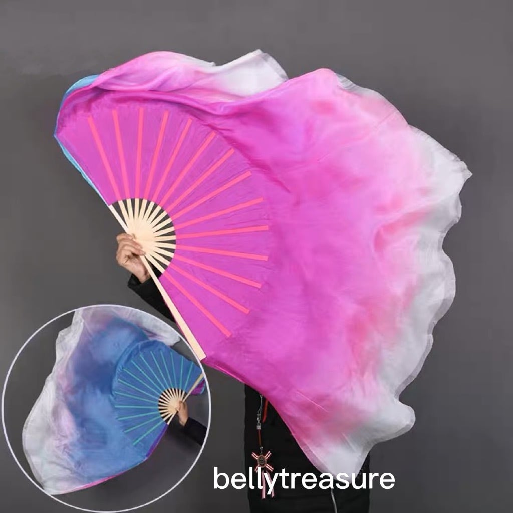 シルクファンベール 30〜40cm ホワイト/チェリーピンク／ブルーYD