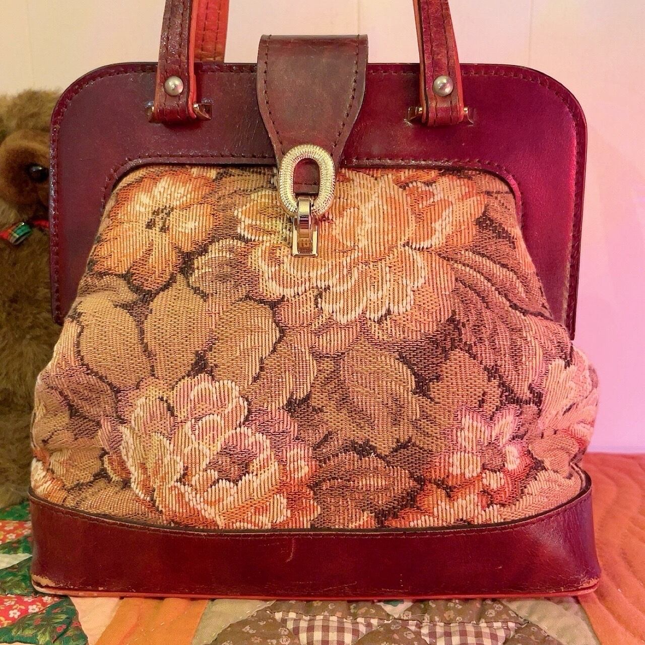 flower gobelin hand bag