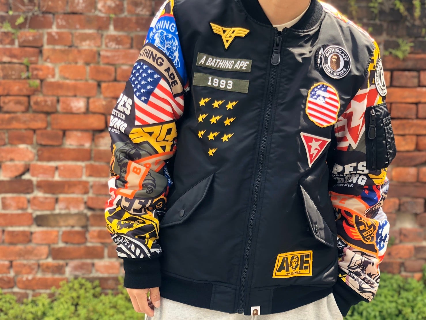 正規店購入】OLD BAPE MA-1 フライトジャケット