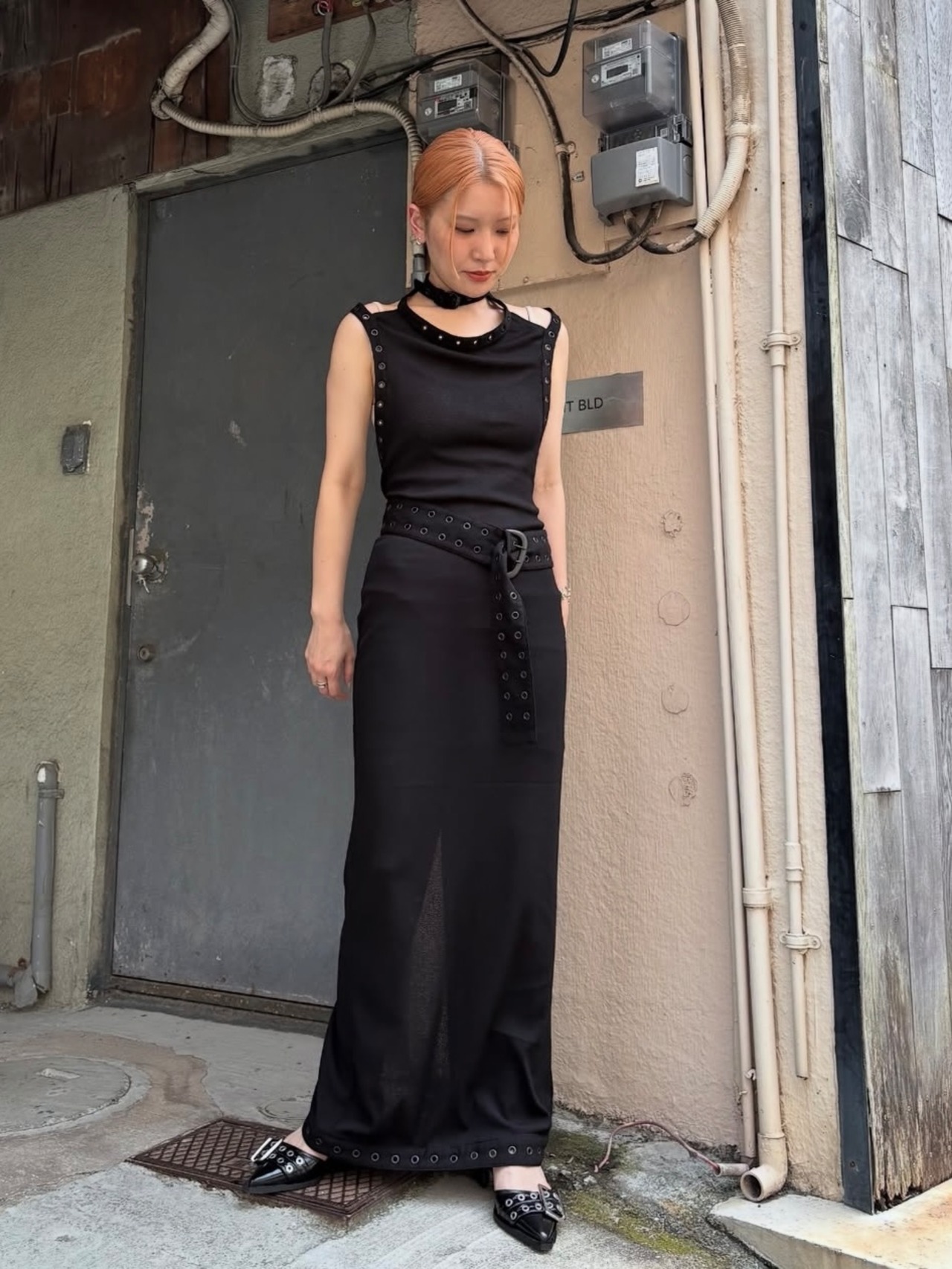 【25SS】MUKCYEN ムッシャン / belt du-dou dress / ワンピース - 1