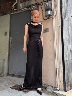 【25SS】MUKCYEN ムッシャン / belt du-dou dress / ワンピース