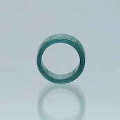 【5.5～6号】Guatemala carving 翡翠くり抜き甲丸リング A貨翡翠 jd_rg2509