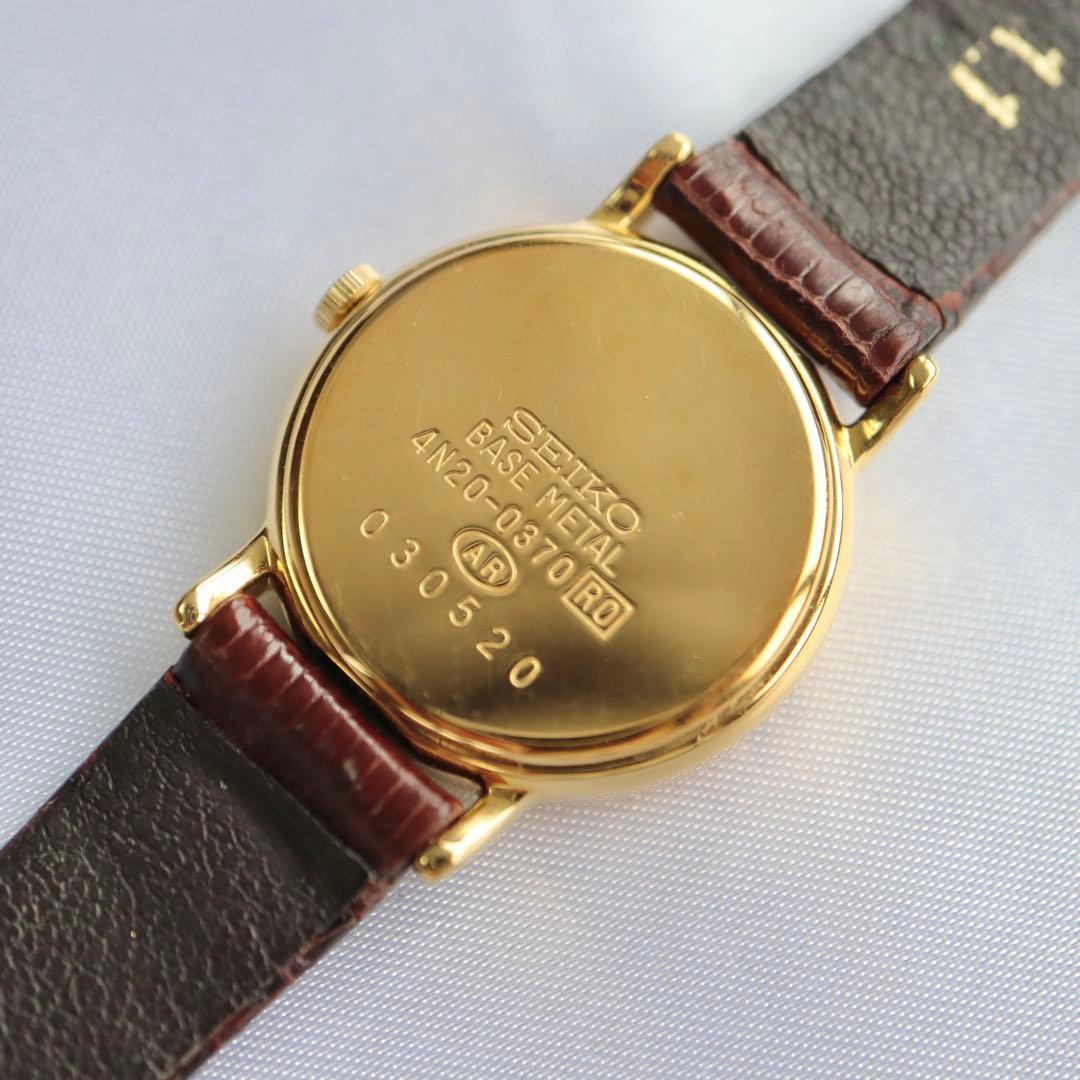 SEIKO エクセリーヌ シェル 4Pダイヤ レディース腕時計 16657 | classico