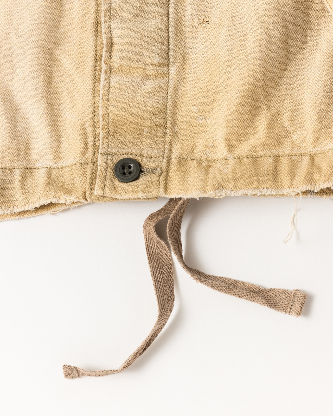 ANACHRONORM / REMAKED HERRINGBONE MILITARY SHIRTS JACKET