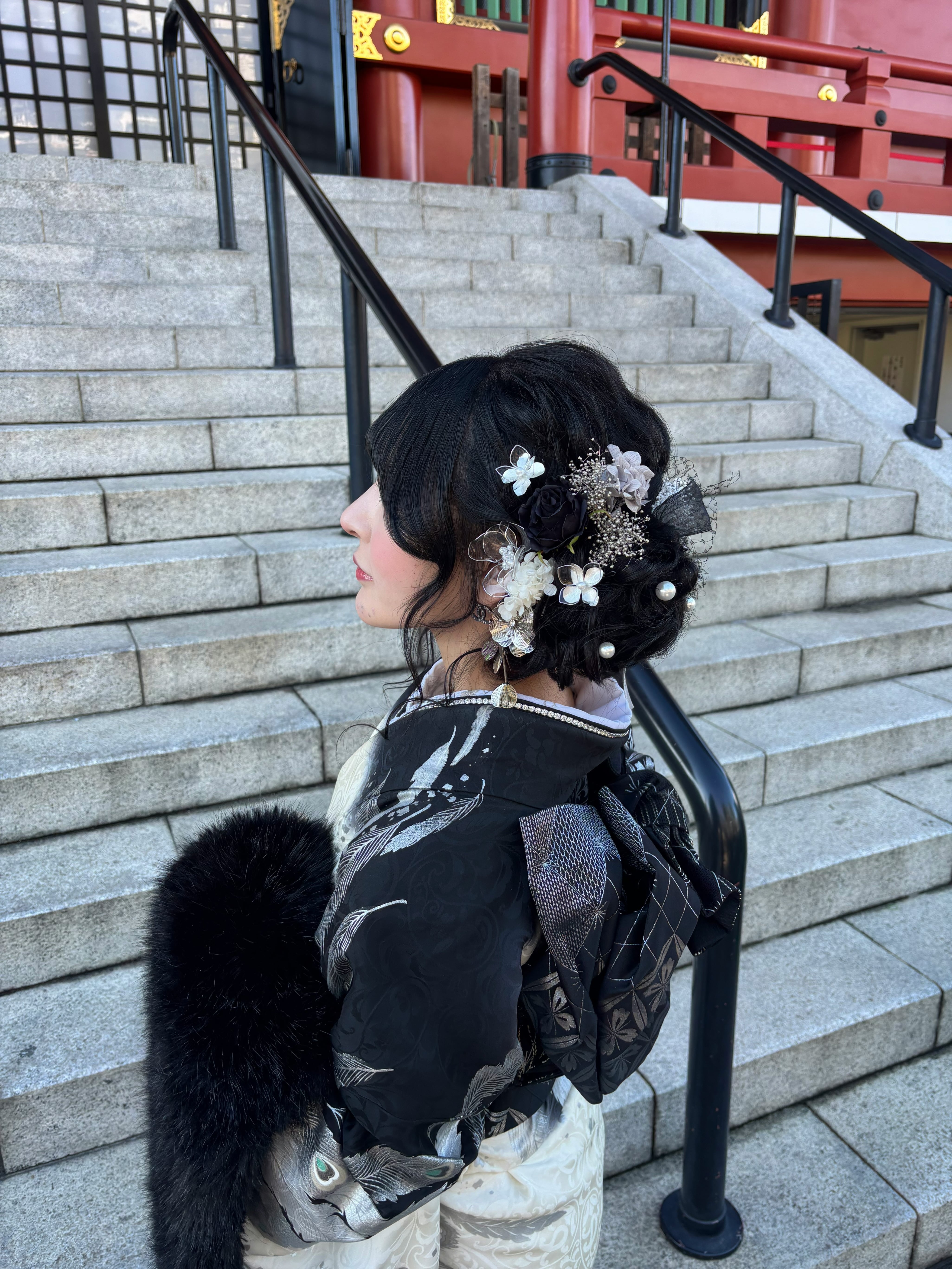 10 Hanakanzashi original monotone special arrange | Hanakanzashi