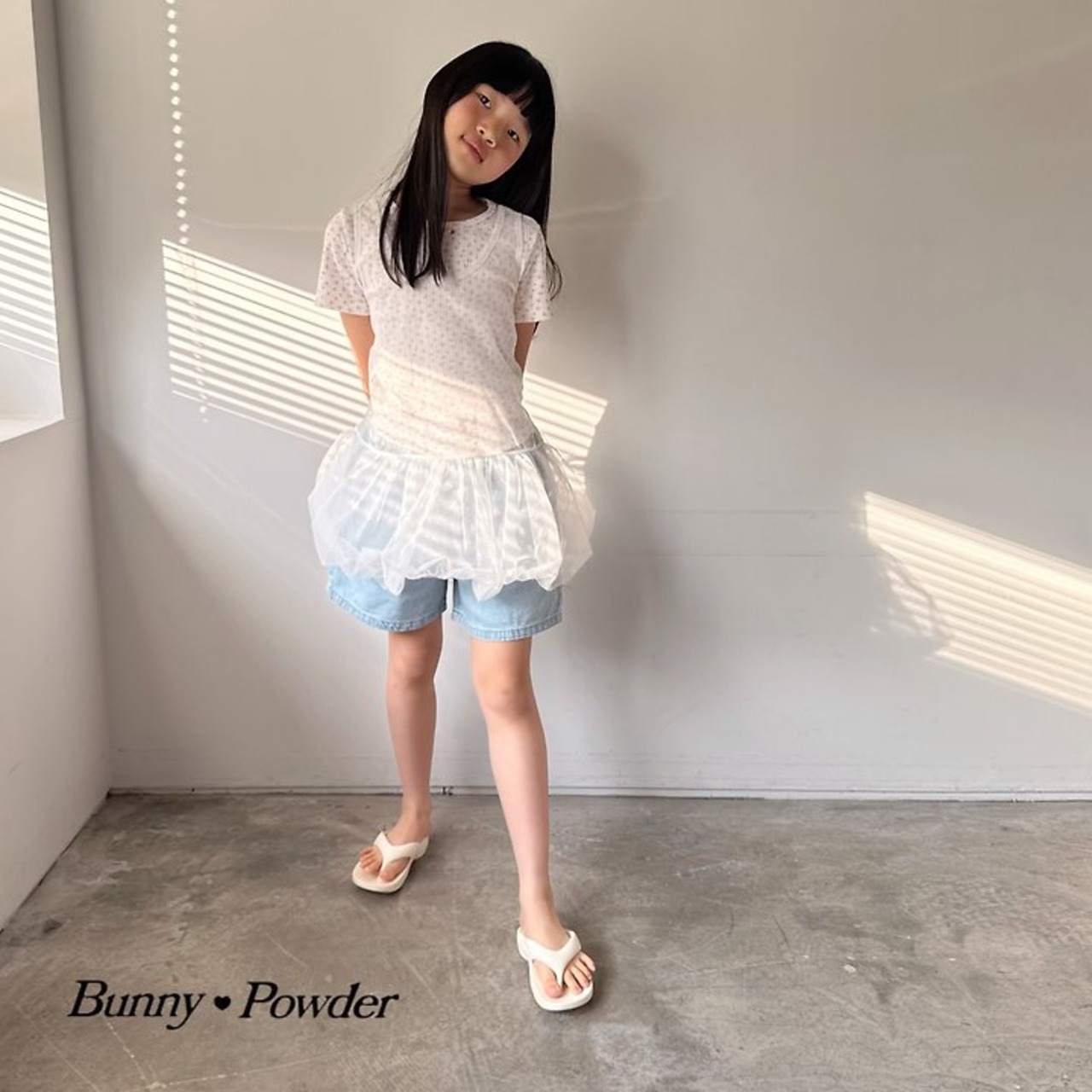 [Bunny Powder] (Planning) Girly T-shirt / [버니파우더] 기획)소녀티