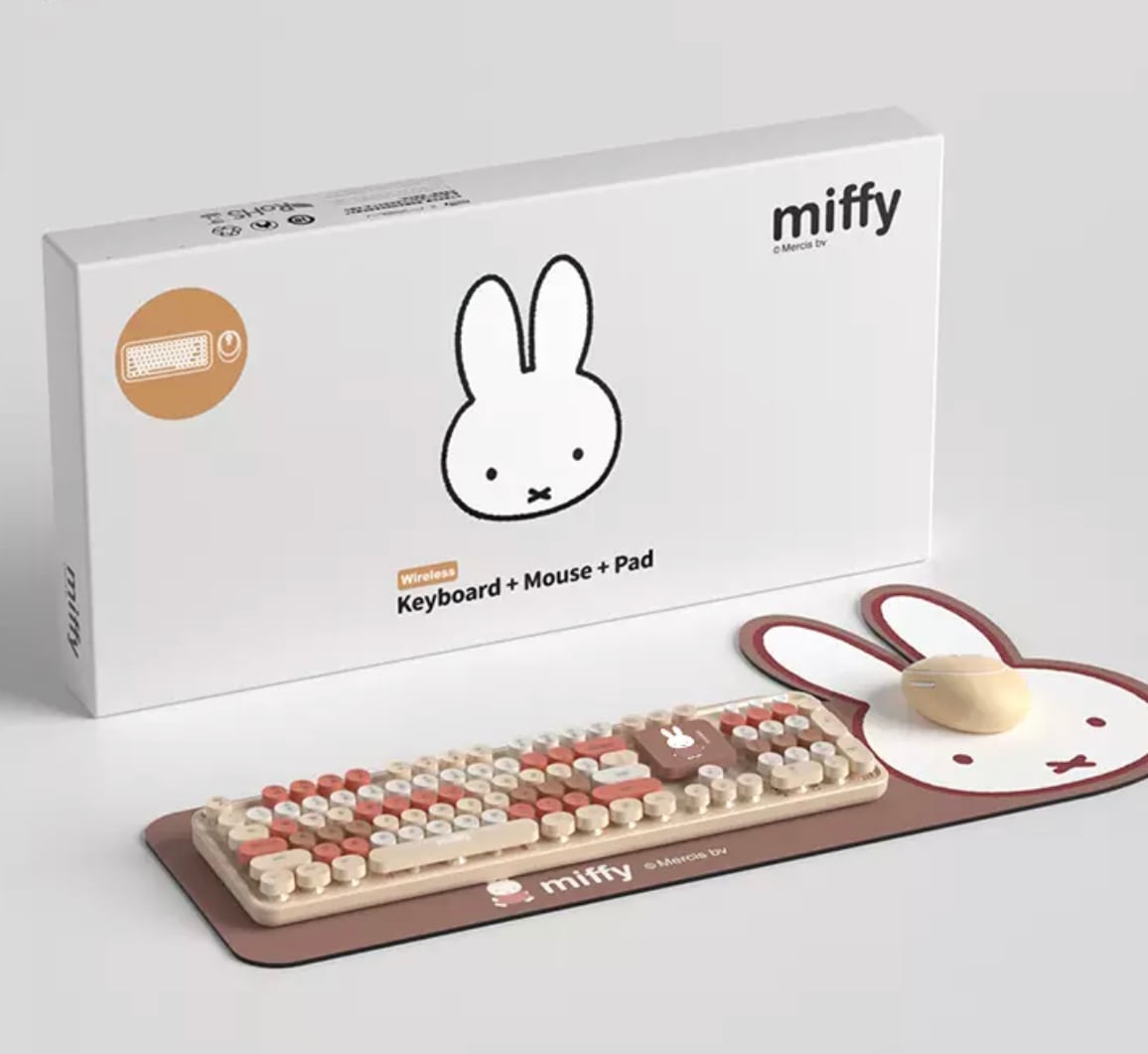 Miffy Bluetooth keyboard&mouse set 3色 ミッフィーちゃん