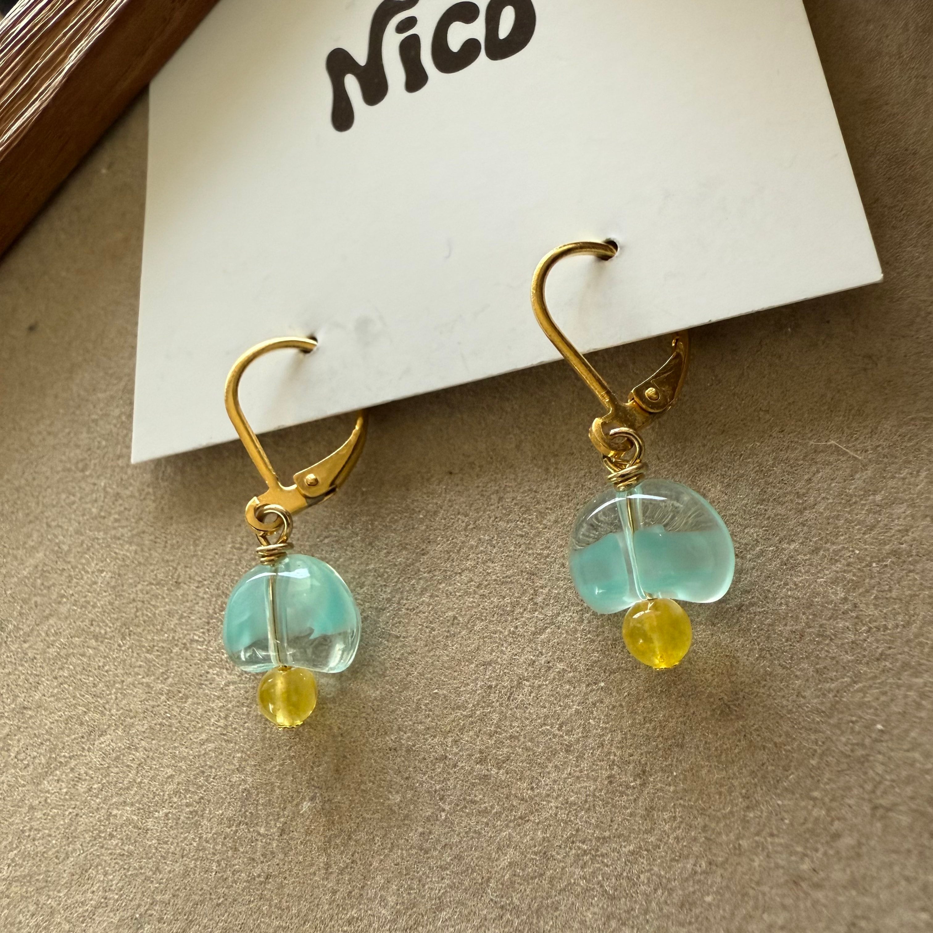 NC26104【サージカルステンレス:ゴールド】nicoピアス