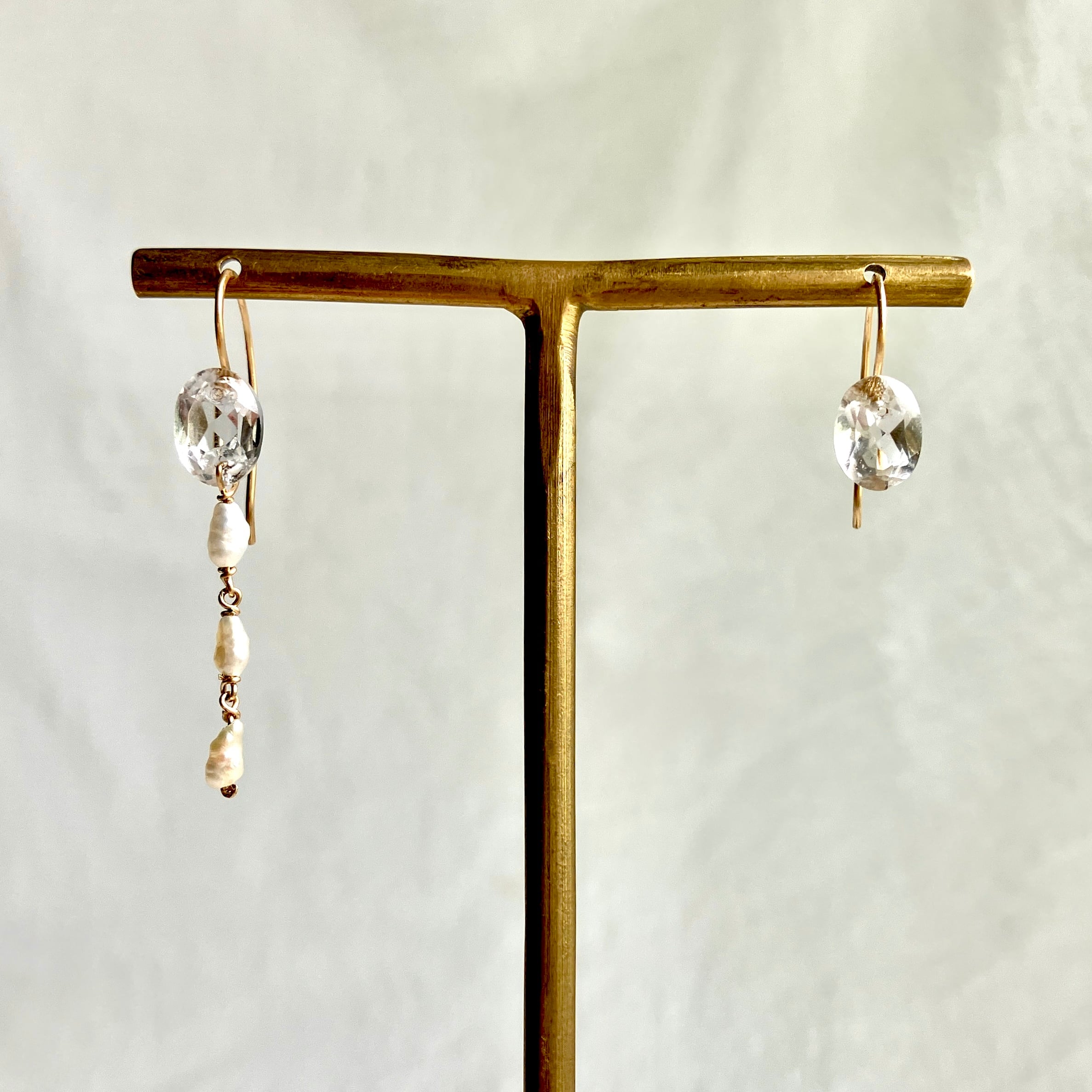 Angel Pink クンツァイト K14gfスタッドピアス 1点もの | simon