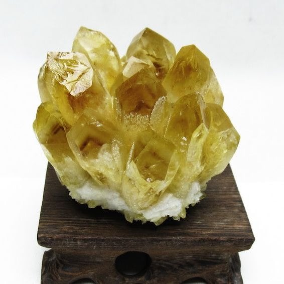 シトリン クラスター シトリンクォーツ 原石 台座付属 一点物 182-8473