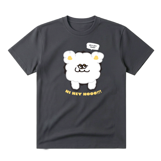 【クリマ先行販売！】POP OUT HOOO T-shirt  突き抜け！とびだせ！Hoooさん　プリント T シャツ ユニセックス