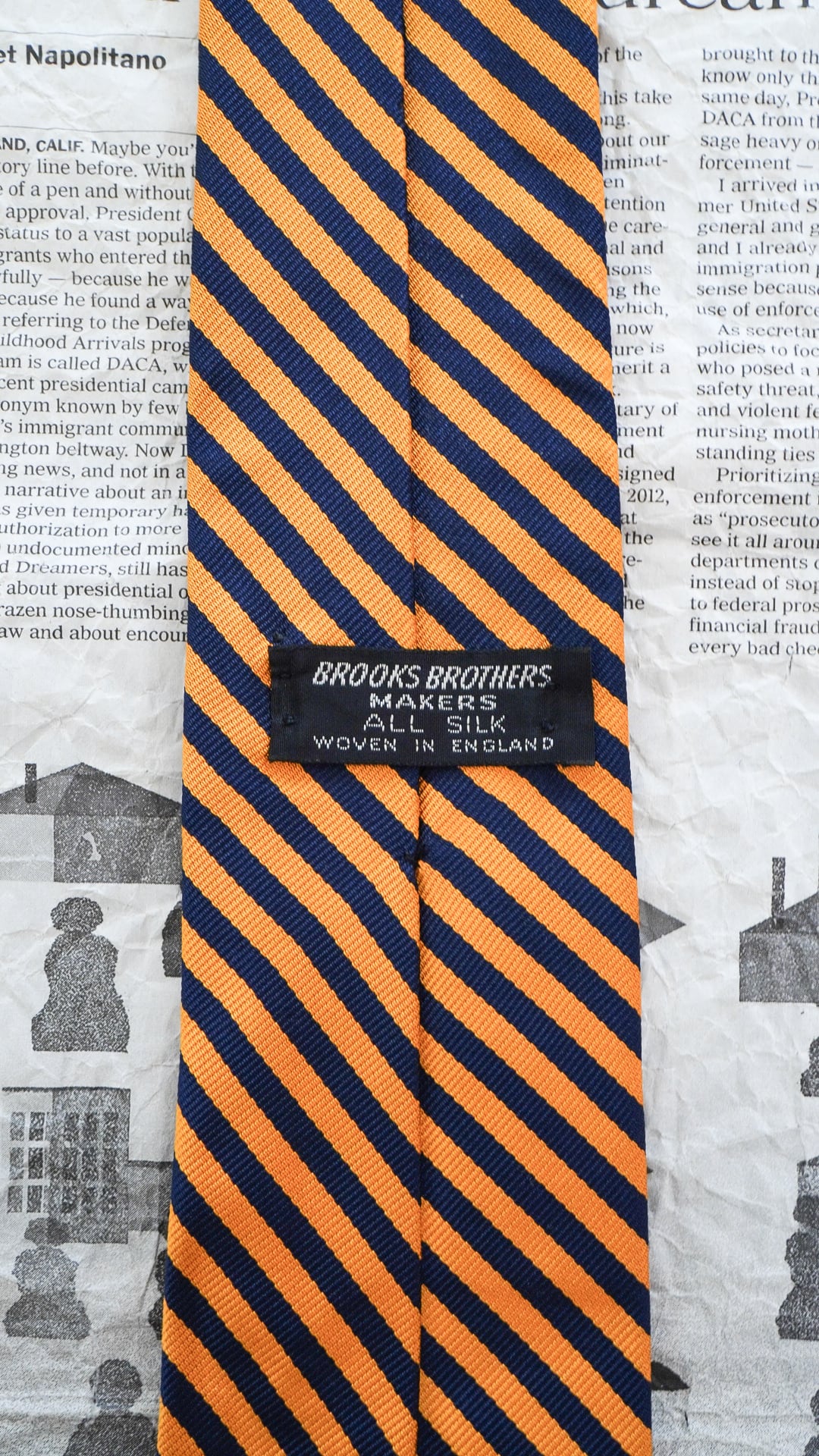 1960s】BROOKS BROTHERS ブルックスブラザーズ レップナロータイ 《黒