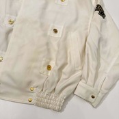 VALENZA PO バレンザポー 金ボタン ライト ジャケット ジャンパー ブルゾン サイズ M /ホワイト