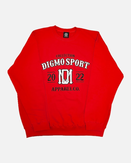 DIGMO - アーチスポーツロゴスウェット [AS02-RD]