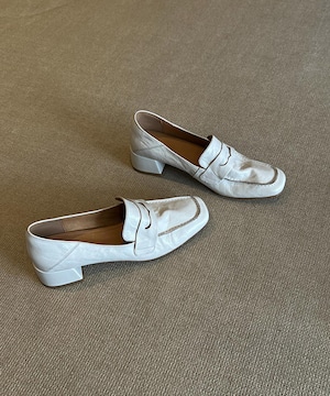 一部翌日発送◆シープスキン厚底4cmローファー【e-70231】