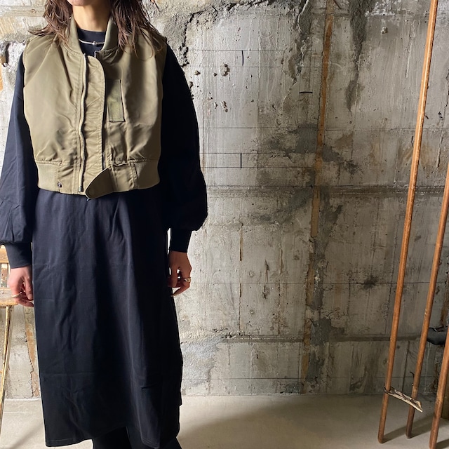 HYKE【ハイク】TYPE L-2A CROPPED TOP  (17374 /KHAKI SIZE:FREE).