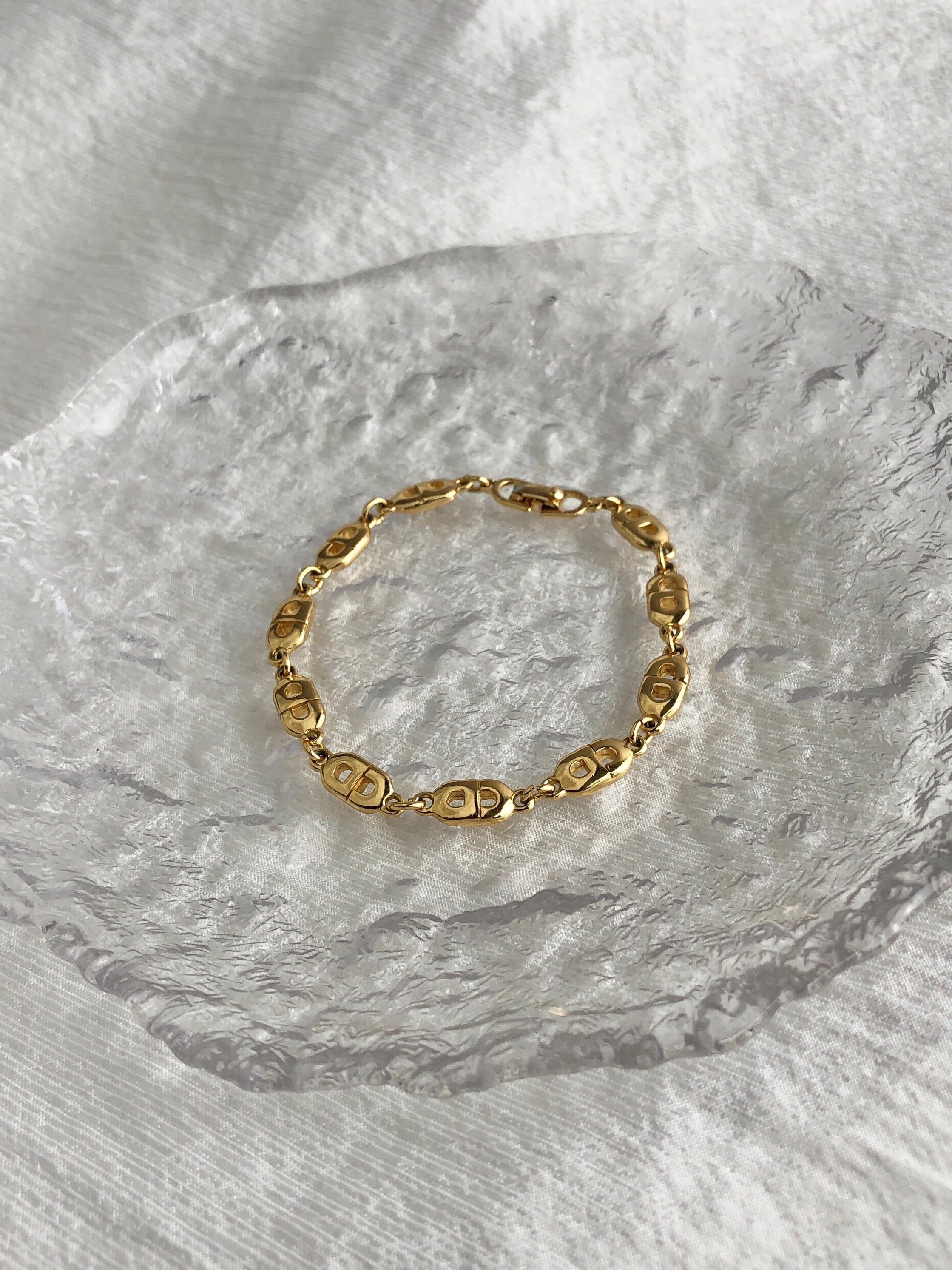 Christian Dior クリスチャン ディオール ブレスレット ゴールド CD vintage ヴィンテージ オールド 5ym7kx