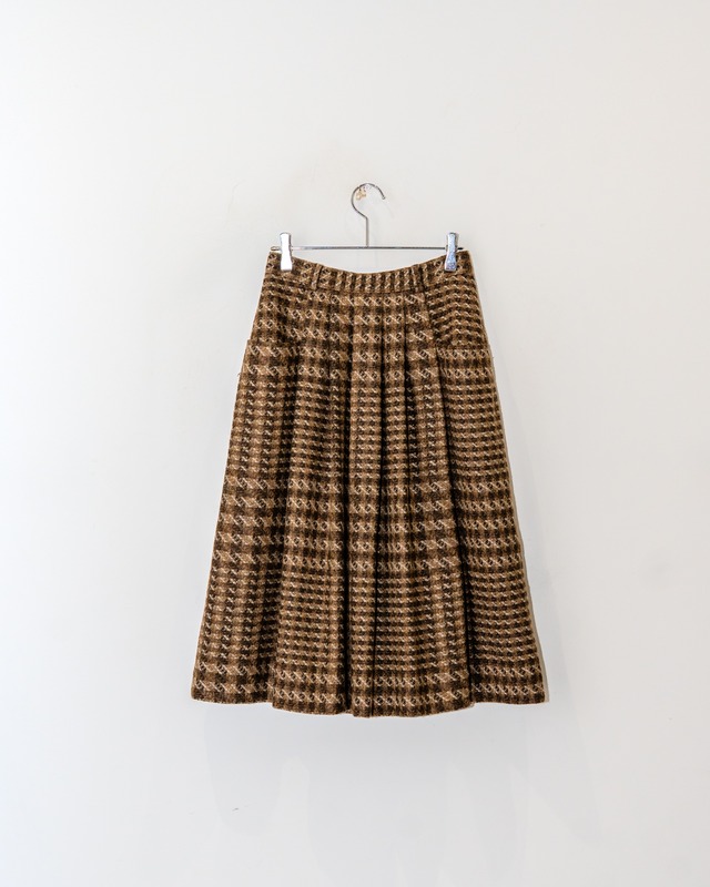 80s WOOL SKIRT / made in ITALY