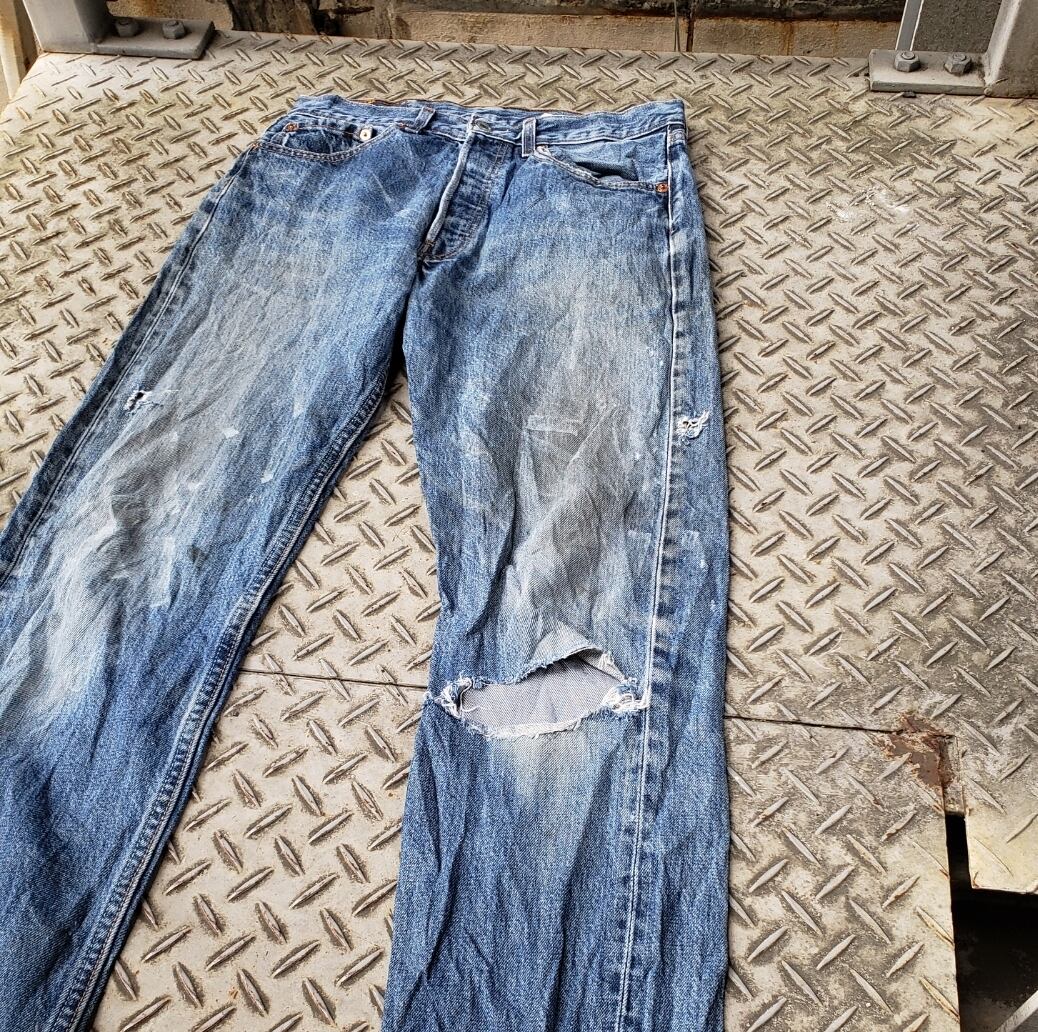 90s 【MEXICO製】 ヴィンテージ Levi's 501 クラッシュデニム