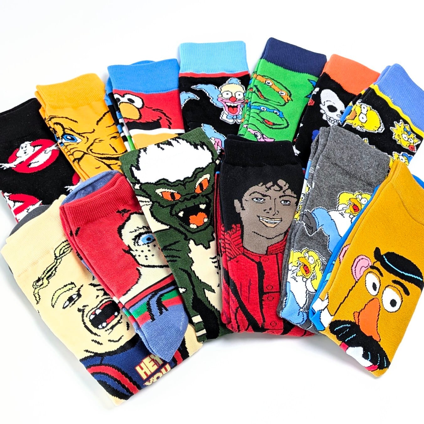 ♧【 crew socks / クルーソックス 】『 The Simpsons / シンプソンズ / クラスティー・ザ・クラウン 』 靴下 / ソックス〚アメリカン雑貨 アメトイ〛
