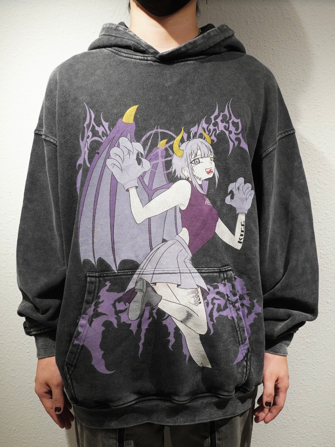 【LOVE KILLER】Purple girl Graphic logo hoodie by ruptivey