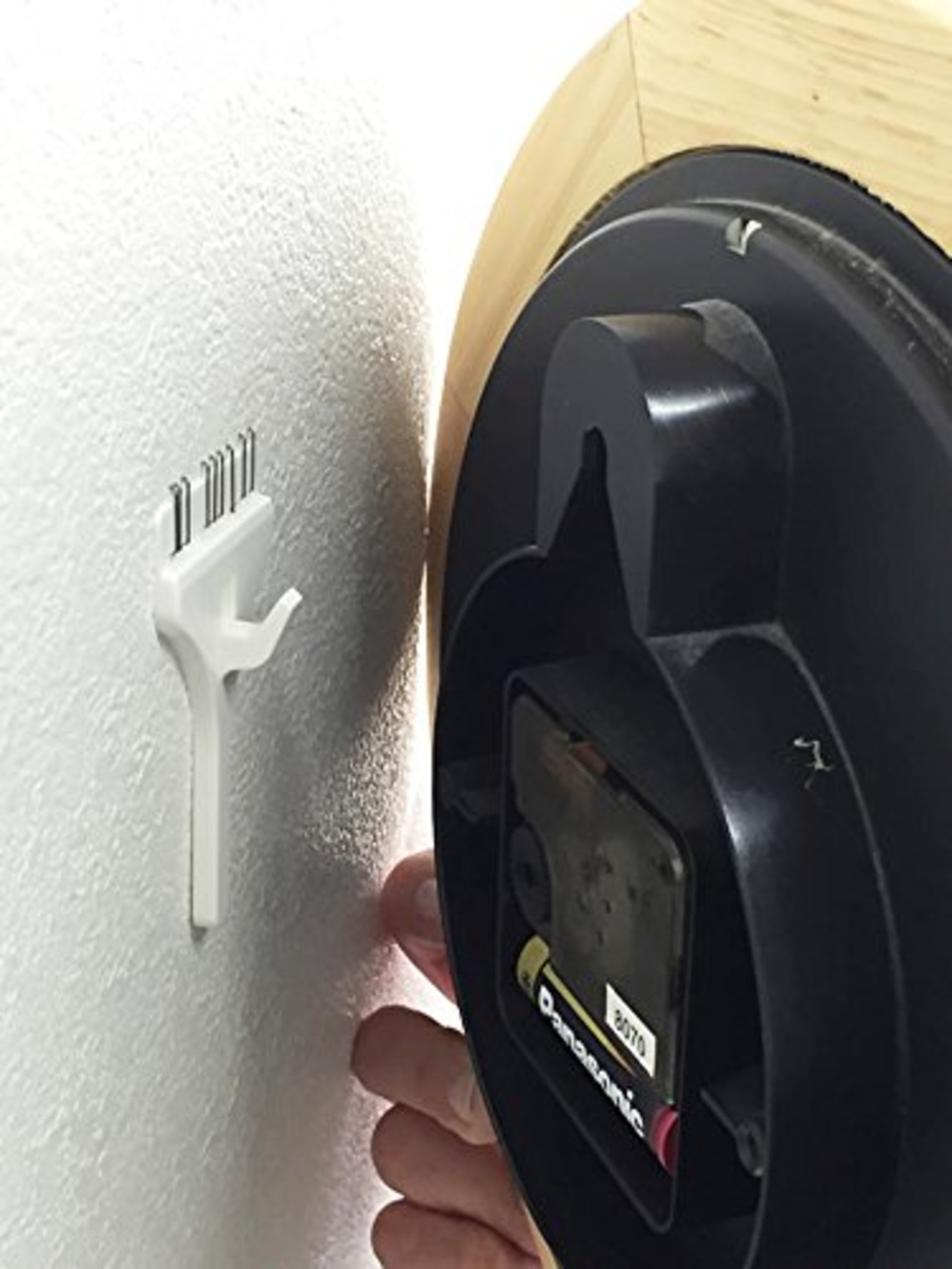 若林製作所 ABS樹脂 壁美人 時計用フック 白 2個入 CH-2 サイズ:幅36×高さ70×奥行14mm