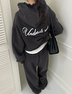 【新作5%OFF・3日間】裏起毛・Lettering Zip-up Parka_3colors