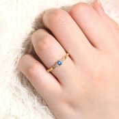 アウイナイト ドイツ産 リング 0.08ct D0.06ct k18