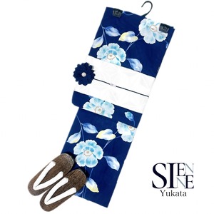 浴衣ジェンヌ 浴衣5点セット 綿 ゆかた 半幅帯 浴衣