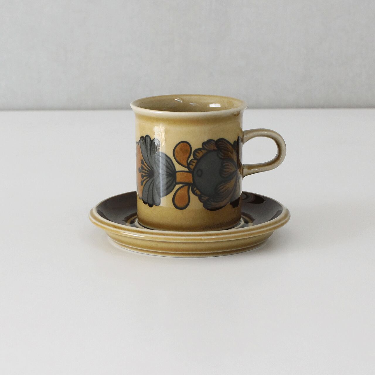 Coffee - Clear ⁄ Arabia Plate Finland Otso ARABIA Cake and Saucer 