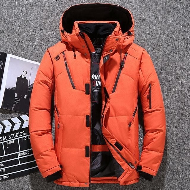 【予約販売】ダウンジャケット メンズ 大きいサイズ M/L/XL/2XL/3XL/4XL ダウンコート ジャケット フード付き 厚手 アウトドア 防寒 お洒落 ハイネック カジュアル 秋冬 ホワイトダックダウン 暖かい