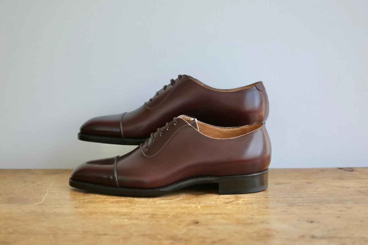 【Roberto Ugorini】注文靴 オックスフォードシューズ ダークブラウン 未使用品 Size:42eq