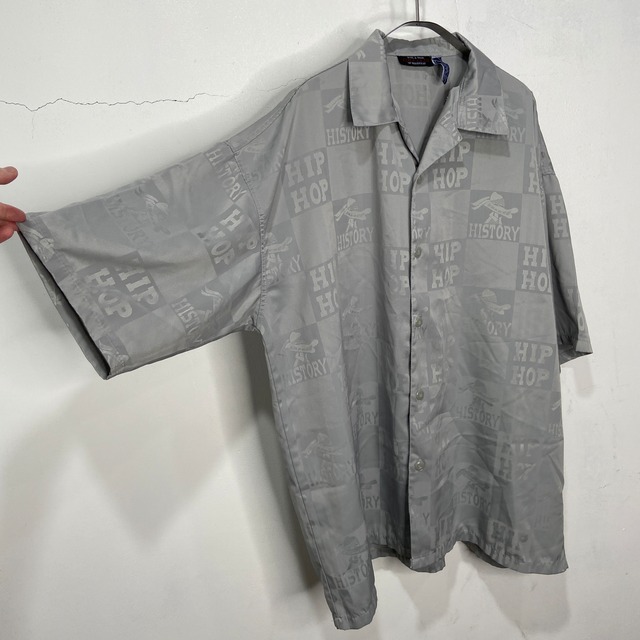 ICEBERG アイスバーグ 総柄半袖オープンカラーシャツ グレー XL