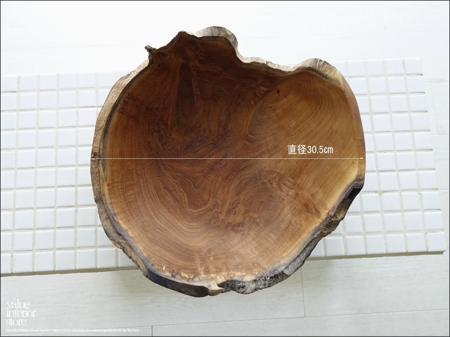 木製 チーク材 無垢 くり抜き 大鉢 サラダボウル 大型 高級木材 銘木