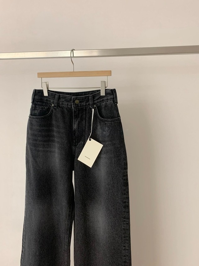 (予約) HAUS / Union black denim pants