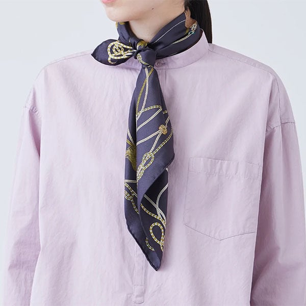 manipuri マニプリ シルクスカーフ65 ブレードタッセル 0123330002