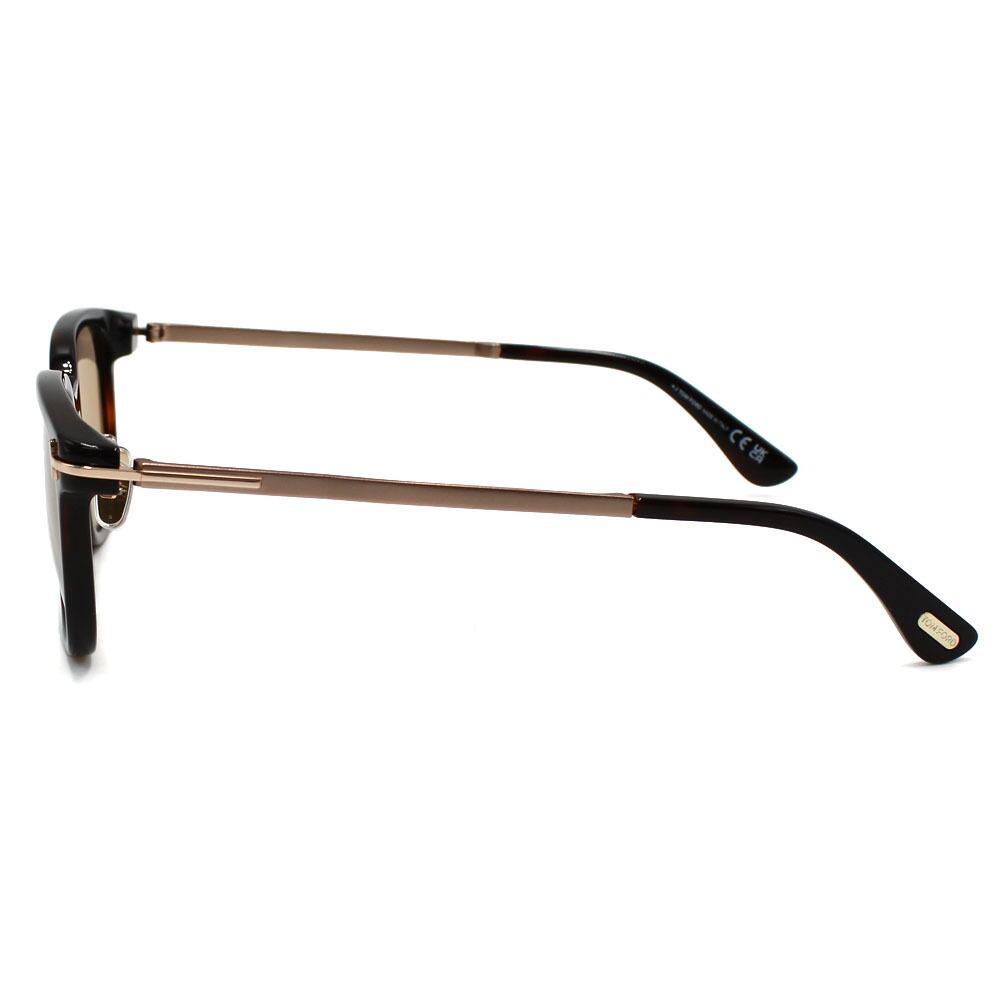 TOM FORD SUNGLASSES ASIAN FIT TF1233D 52E 52 HAVANA BROWN トム