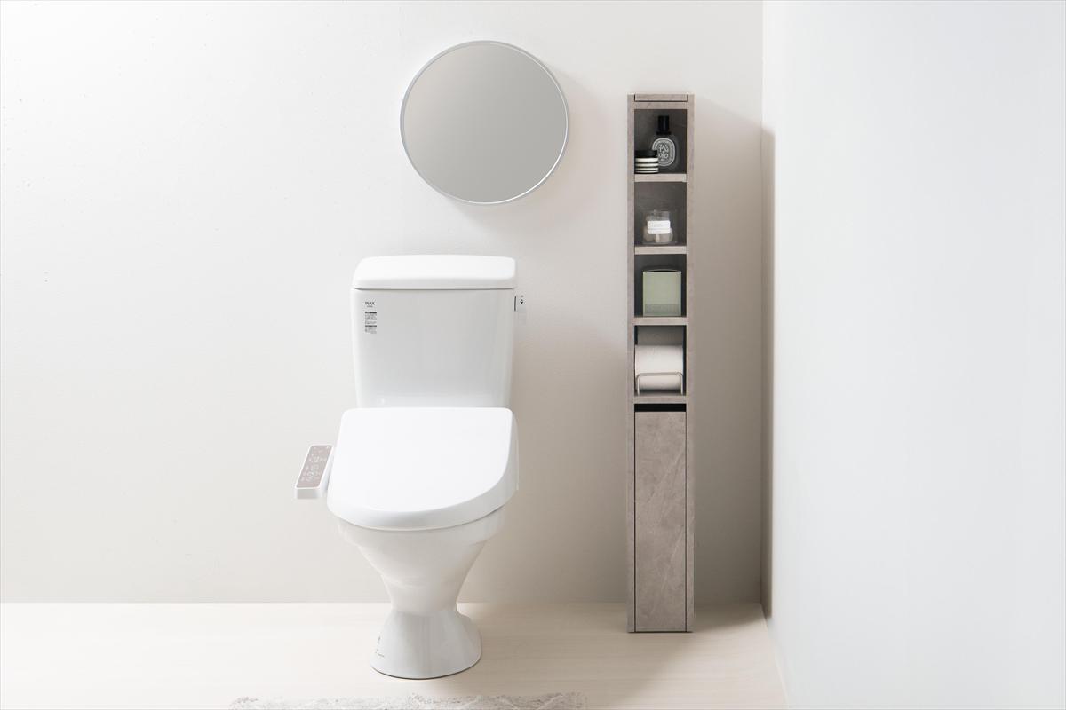 全2色】わずか15cm設計ですっぽり収まるスリムトイレ収納 | TKSKSHOP