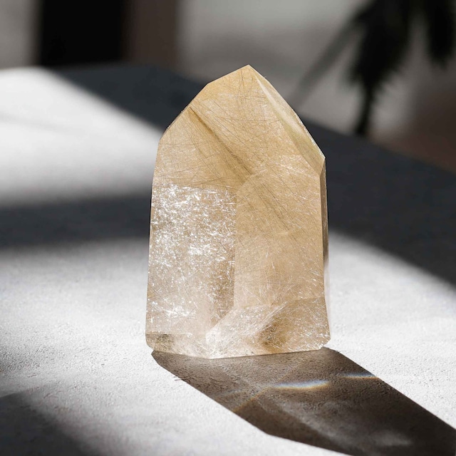 ルチルクオーツ ゴールド 5079 ｜Rutilated Quartz【送料無料】