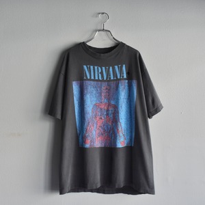 【VINTAGE】“NIRVANA”『SLIVER』 90’s~ Double Side Printed Rock T-shirt s/s