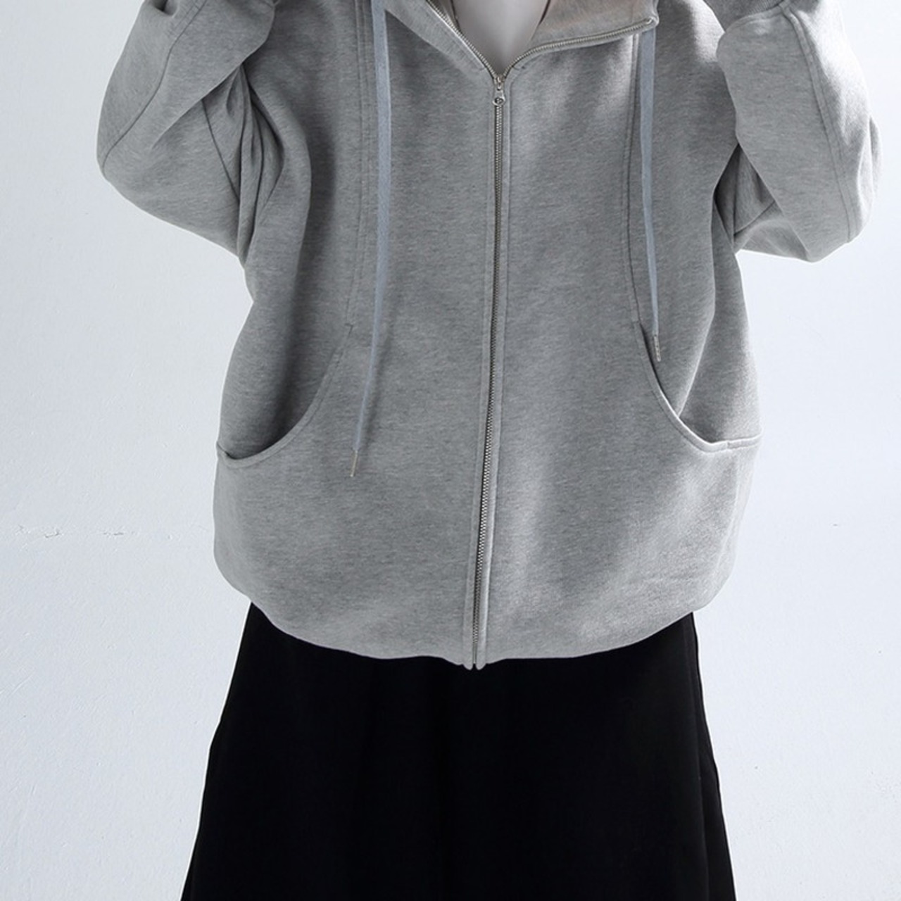 ヘビーシルエットハイネックパーカー　968