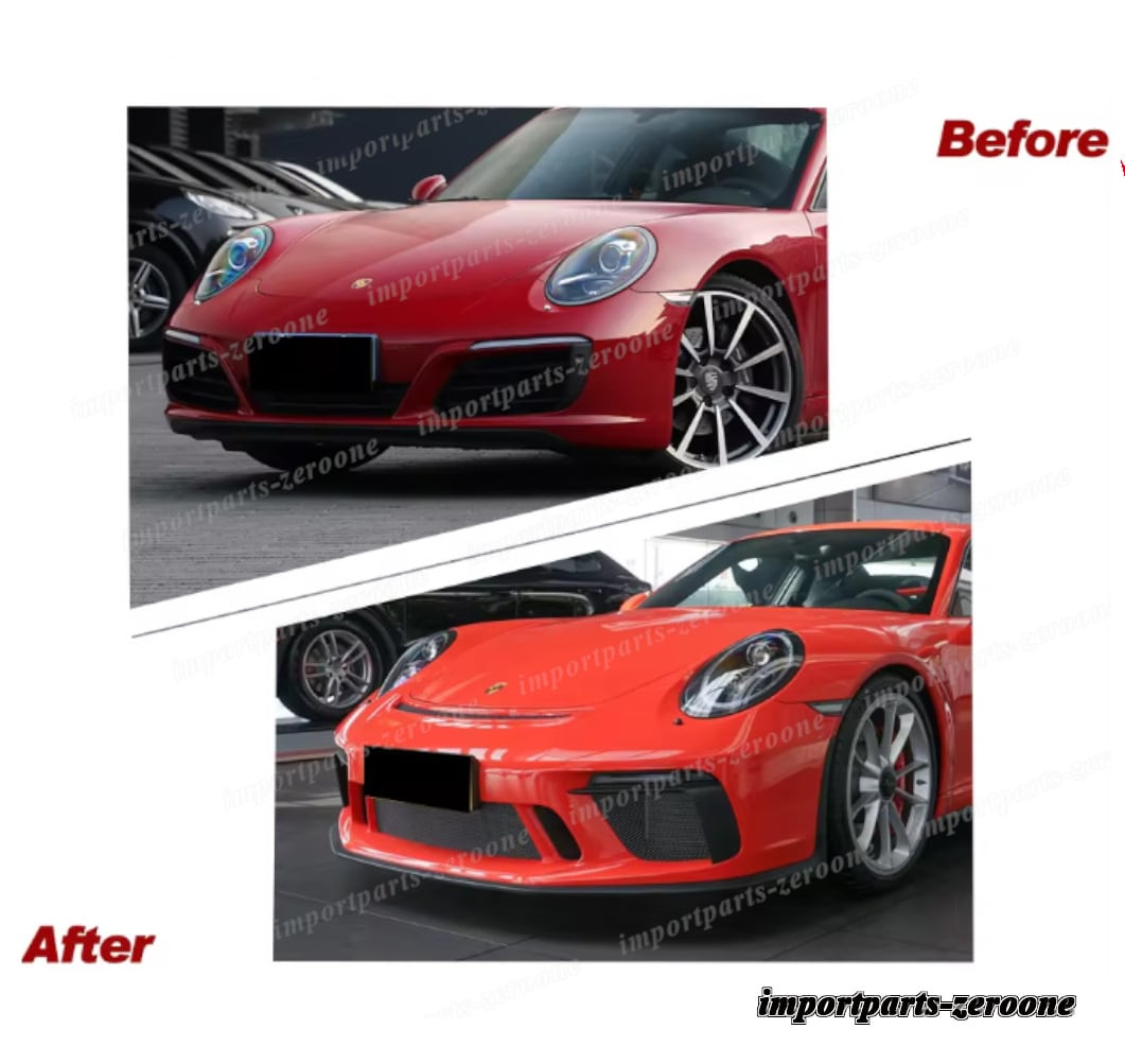 ポルシェ 911 アップグレード GT3タイプ 2012〜2019 フロントバンパー