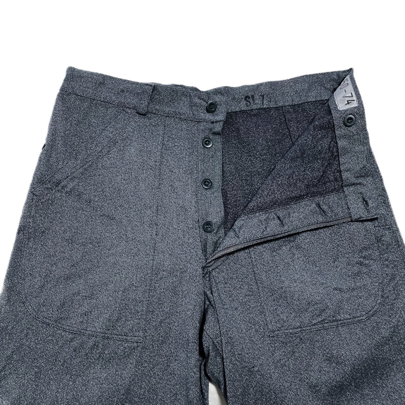 デッド スイス軍 デニム トラウザーズ オーバーパンツ W38 ワイドパンツ