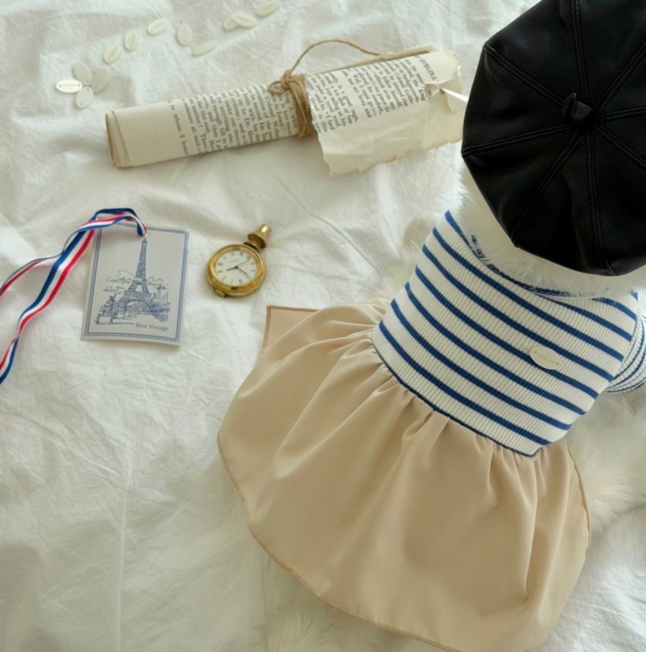 即納【HugMe】 Marin French Dress(2color)