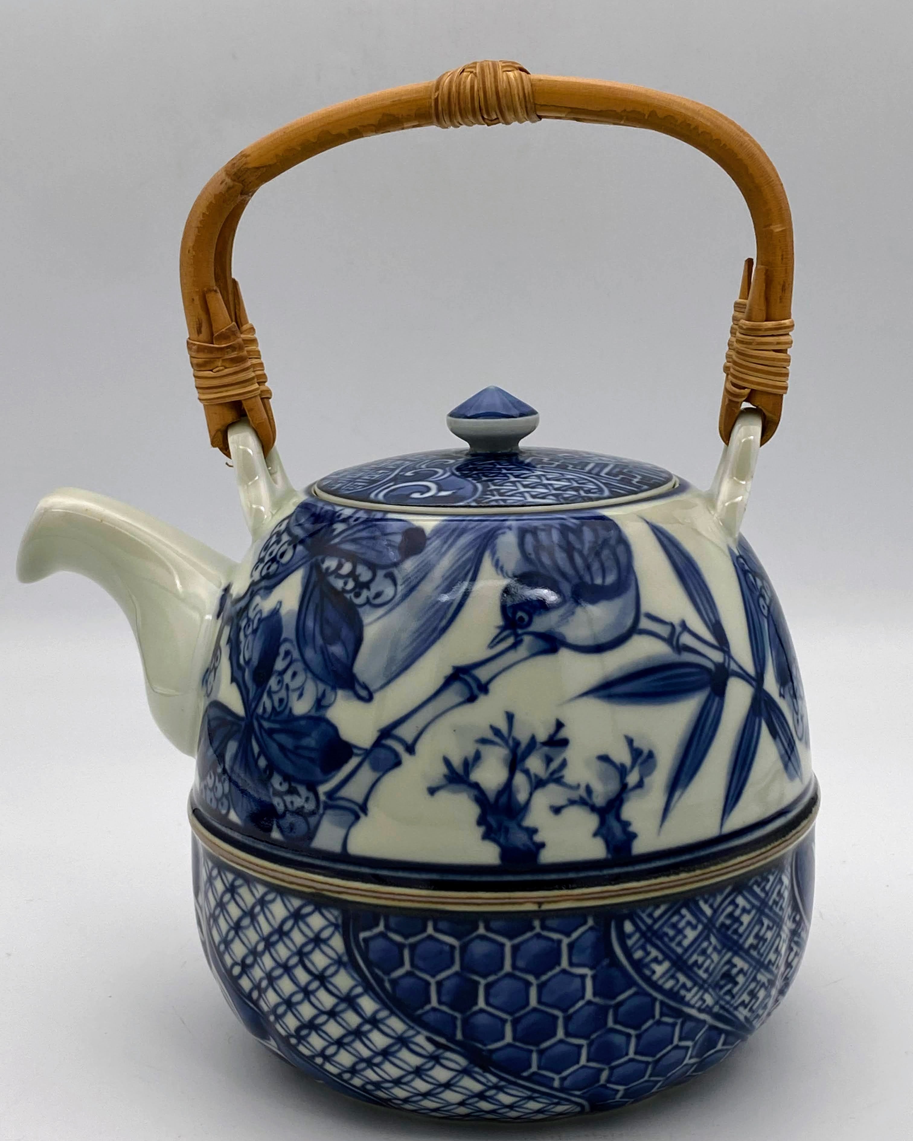 二代 久世久宝 色絵竹文茶碗 | 京都アンティークショップ