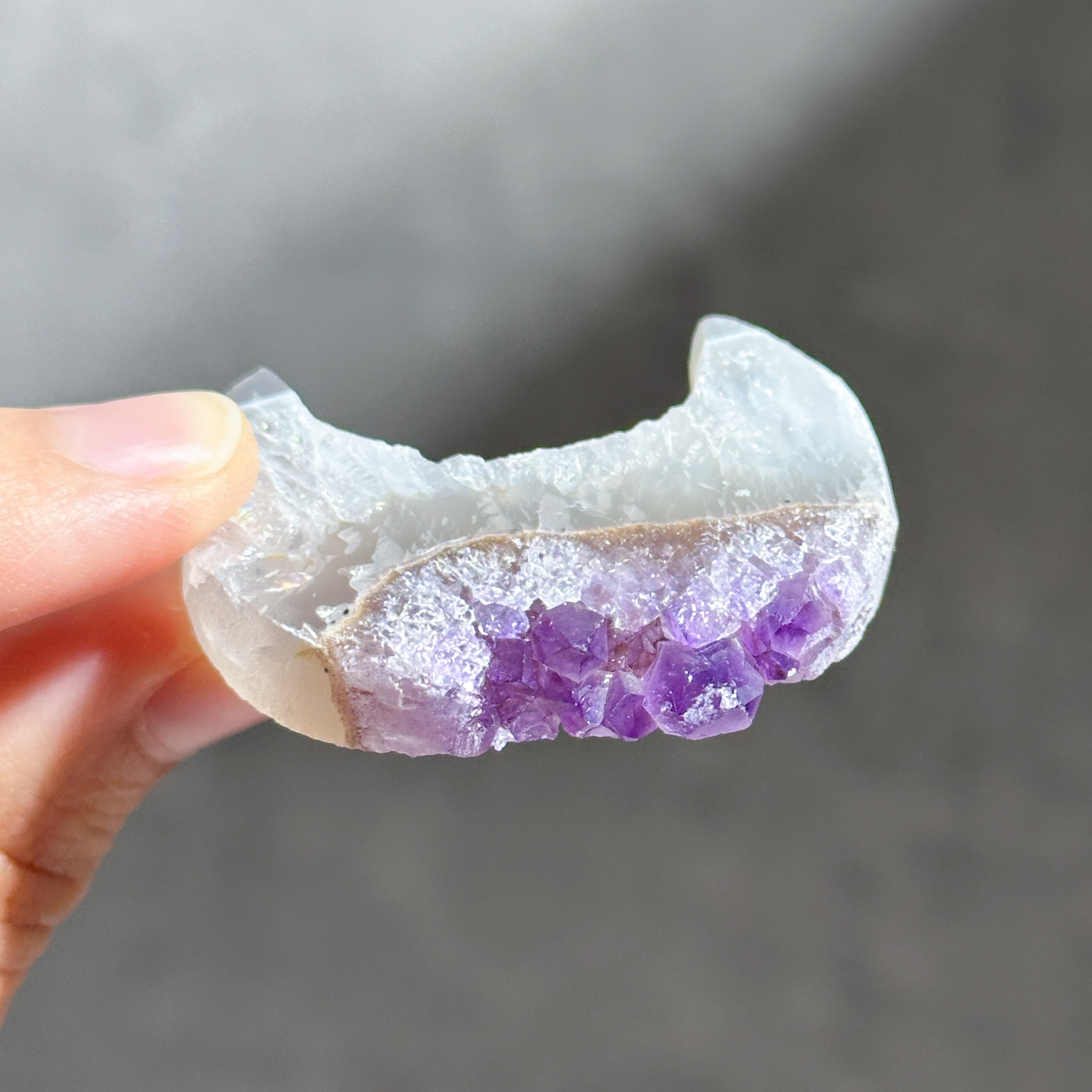 アゲート×アメジスト 月92◇ Agate × Amethyst ◇天然石・鉱物