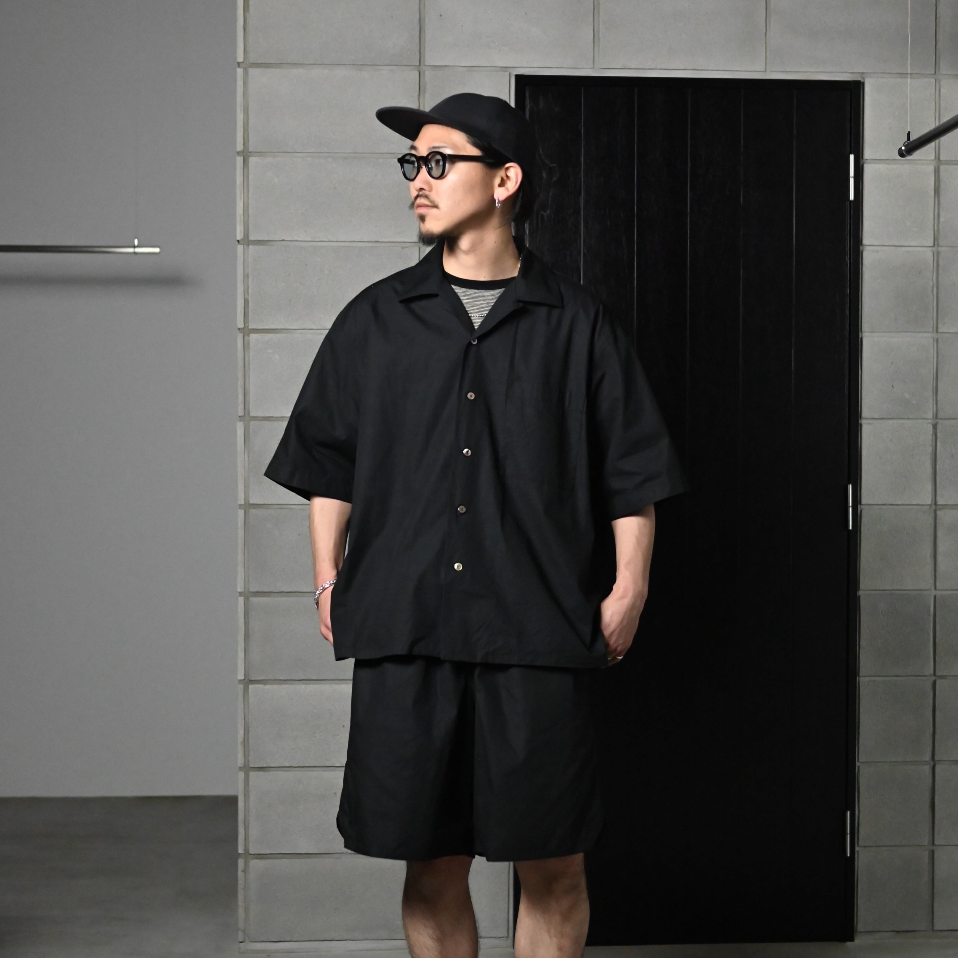 INTERIM / HICOUNT TYPEWRITER DEADSTOCK FABRIC HYPER BIG S/S OPEN